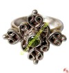 Square design silver finger ring1