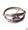 Eye design silver finger ring2