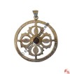 Auspicious Dorje silver pendant2