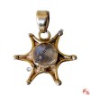 Small star silver-Moonstone pendant
