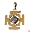 Kalachakra rainbow moonstone pendant