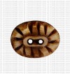 Carved oval shape bone button2 (packet of 10)