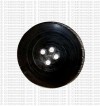 Plain round shape large bone button (packet of 10)