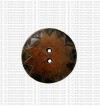 Sun carved bone button (packet of 10)