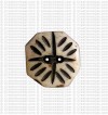 Octagon shape small button (packet of 10)