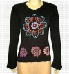 Hand emb rib cotton T-shit2