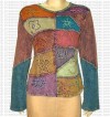 Patch-work hand emb rib T-shirt3