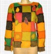 Patch-work stone wash rib t-shirt