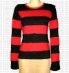 Stripes plain rib t-shirt
