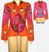 Patch-work painted hooded jacket
