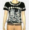 Black and white tie-dye t-shirt