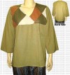 Upper front patch cotton top