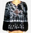 Thin cotton BW tie-dye top