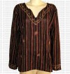 Stripes beads and embroidered top
