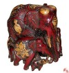 Antique color family elephant