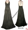 Cotton long halter dress