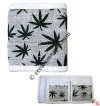 Hemp leaves print hemp wallet