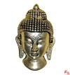 Buddha head silver coated wall decorative