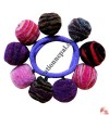 Beads decorated felt brooch