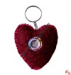 Both side same color felt key ring