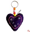 Felt heart shape key-ring