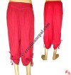 Quarter length cotton trouser