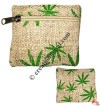 Hemp printed small coin purse
