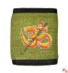 Om embroidery hemp wallet