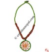 Spider wave design hemp pendant necklace