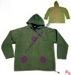 Shyama round patch hooded jacket