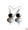 Amber beads ear ring7