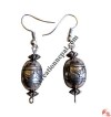 Silver coated plastic beads ear ring 4