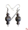 Silver coated plastic beads ear ring 8