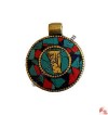 Stone setting white-metal pendant4