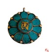 Stone setting flower pendant1