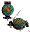 Stone setting endless knot ghau