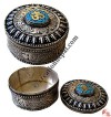 White metal filigree plain jewelry box2