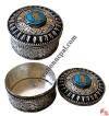 White metal filigree plain jewelry box1