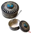 White metal filigree plain jewelry box3