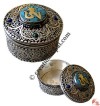 White metal Filigree medium jewelry box1