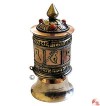 Stand copper and brass prayer wheel