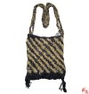 2-color banana silk crochet bag