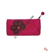 Flower felt hand purse
