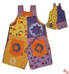 Shyama stone-wash half overall