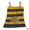 Patch work rib kids tank top