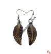 Leaf carved ear ring