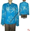 Printed stone wash rib jacket
