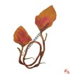 Felt flower short garland4