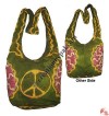 Peace sign tie-dye lama bag