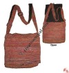 Square shape silk flap bag